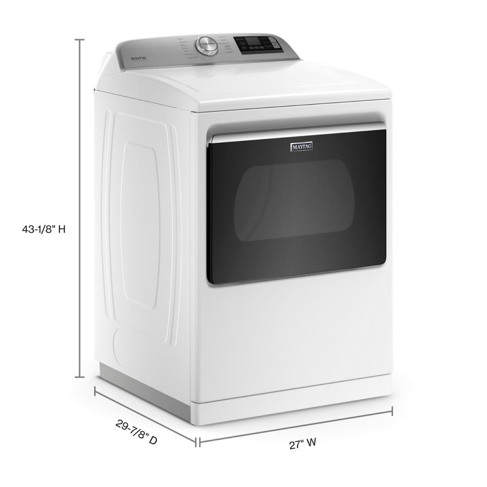 Smart Top Load Electric Dryer with Extra Power - 7.4 cu. ft. MED7230HW