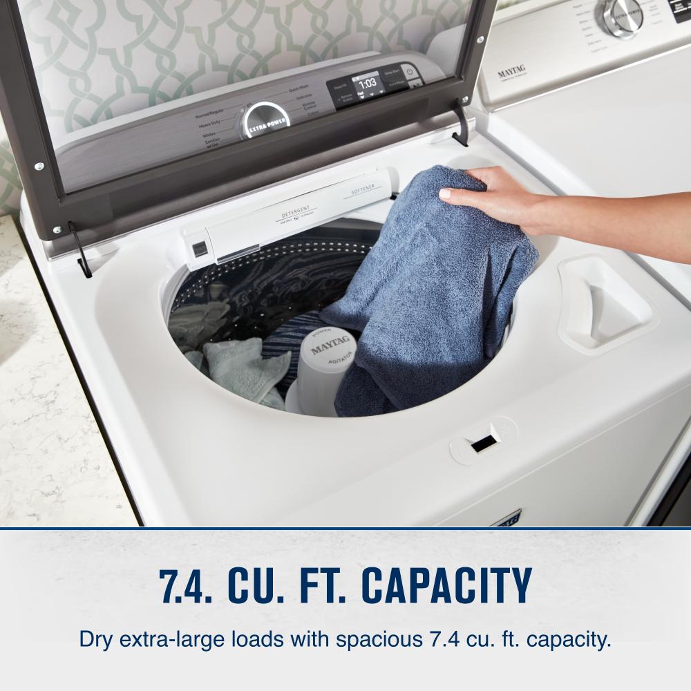 Smart Top Load Electric Dryer with Extra Power - 7.4 cu. ft. MED7230HW