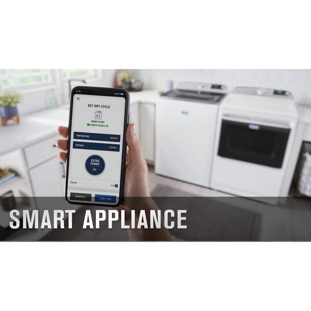Smart Top Load Electric Dryer with Extra Power - 7.4 cu. ft. MED7230HW