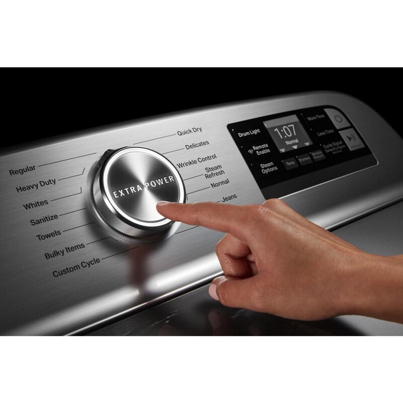 Smart Capable Top Load Electric Dryer with Extra Power Button - 8.8 cu. ft. MED8230HC