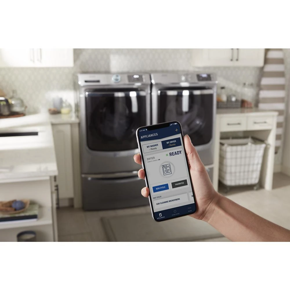 Smart Front Load Electric Dryer with Extra Power and Advanced Moisture Sensing Plus - 7.3 cu. ft. MED8630HC