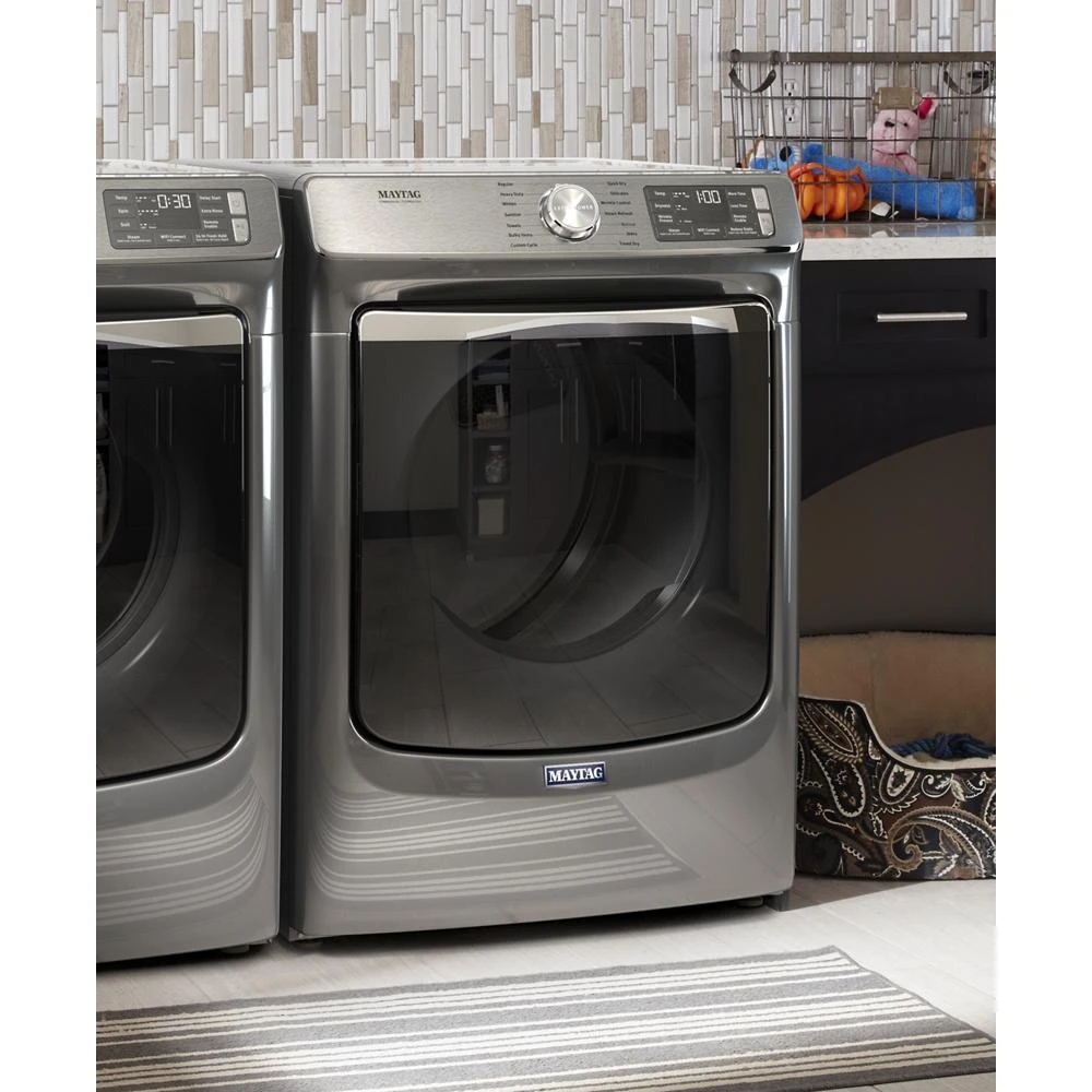 Smart Front Load Electric Dryer with Extra Power and Advanced Moisture Sensing Plus - 7.3 cu. ft. MED8630HC