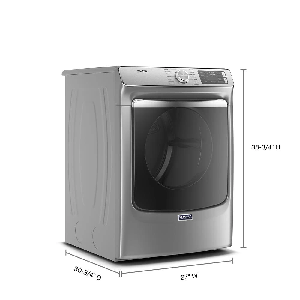 Smart Front Load Electric Dryer with Extra Power and Advanced Moisture Sensing Plus - 7.3 cu. ft. MED8630HC