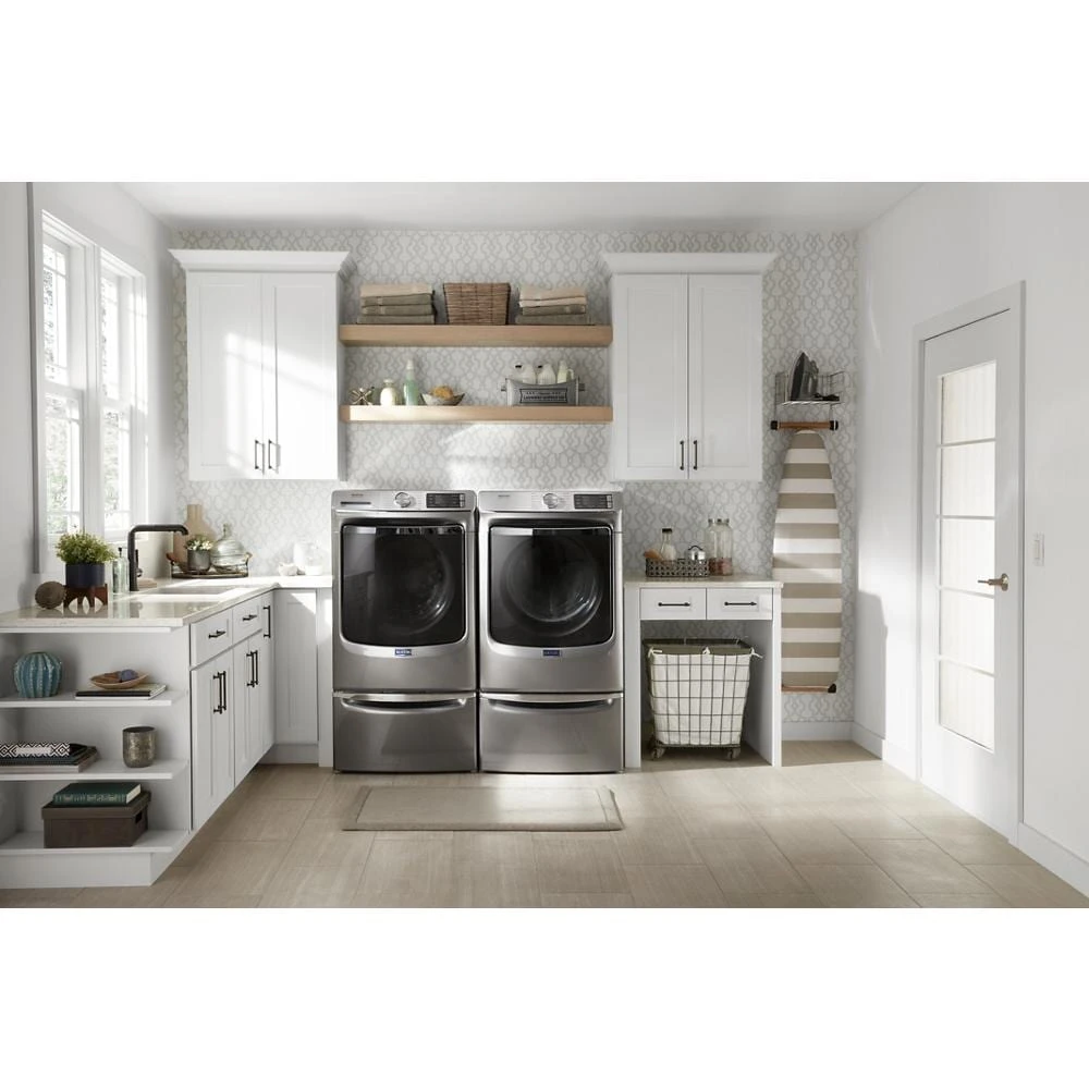 Smart Front Load Electric Dryer with Extra Power and Advanced Moisture Sensing Plus - 7.3 cu. ft. MED8630HC