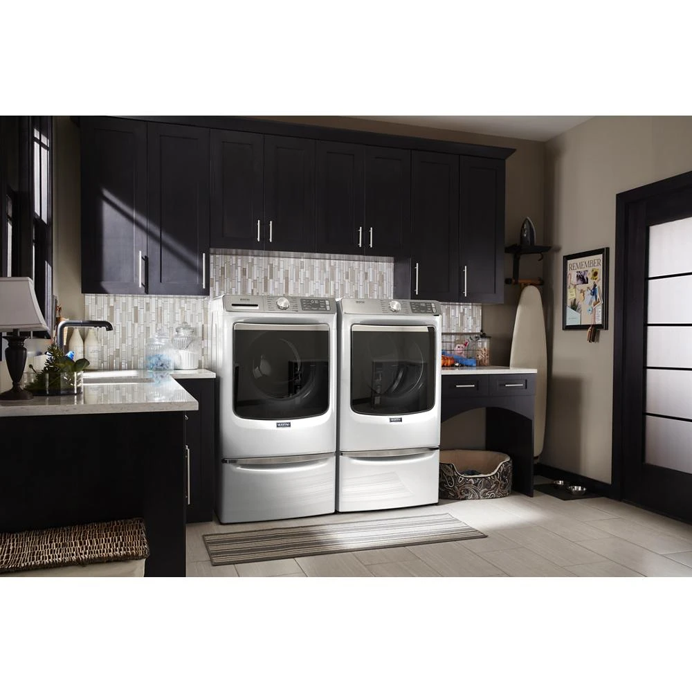 Smart Front Load Electric Dryer with Extra Power and Advanced Moisture Sensing Plus - 7.3 cu. ft. MED8630HW