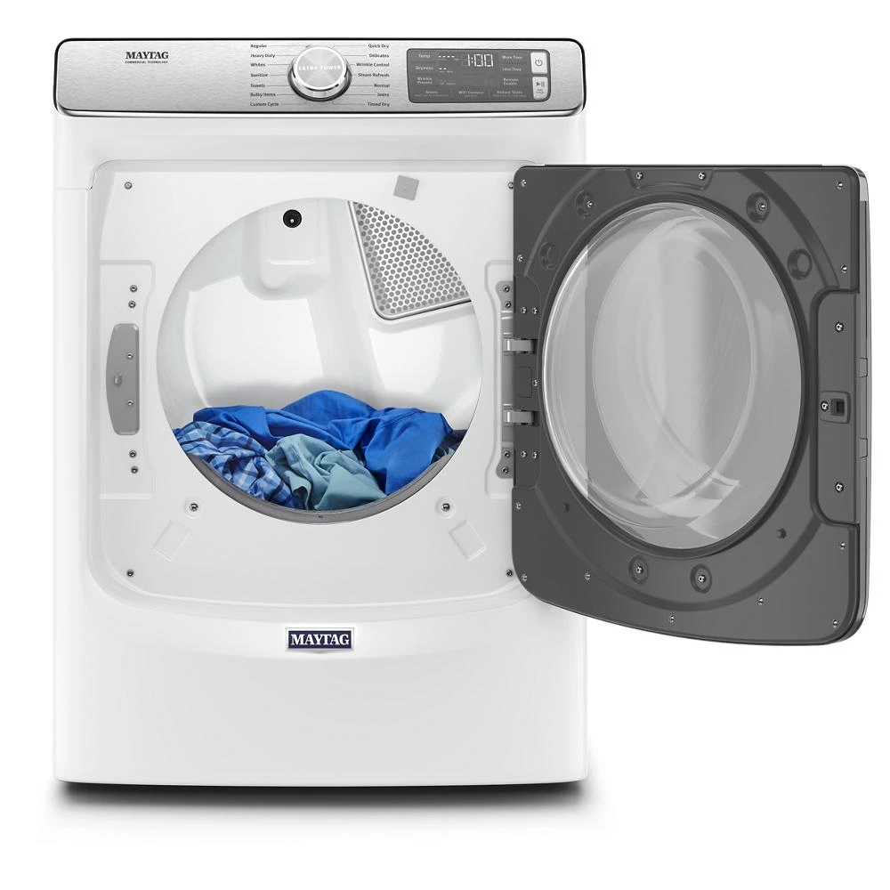 Smart Front Load Electric Dryer with Extra Power and Advanced Moisture Sensing Plus - 7.3 cu. ft. MED8630HW