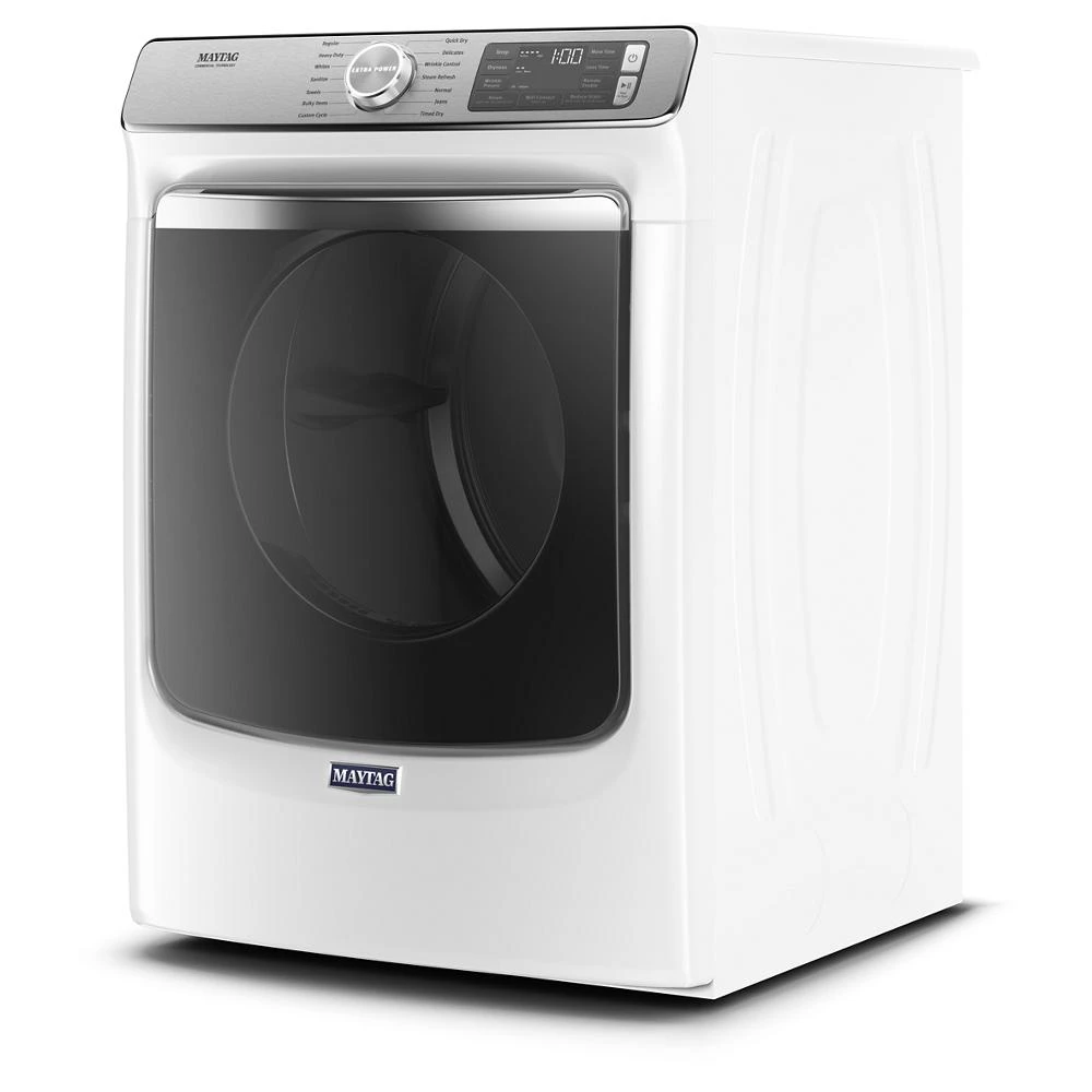Smart Front Load Electric Dryer with Extra Power and Advanced Moisture Sensing Plus - 7.3 cu. ft. MED8630HW