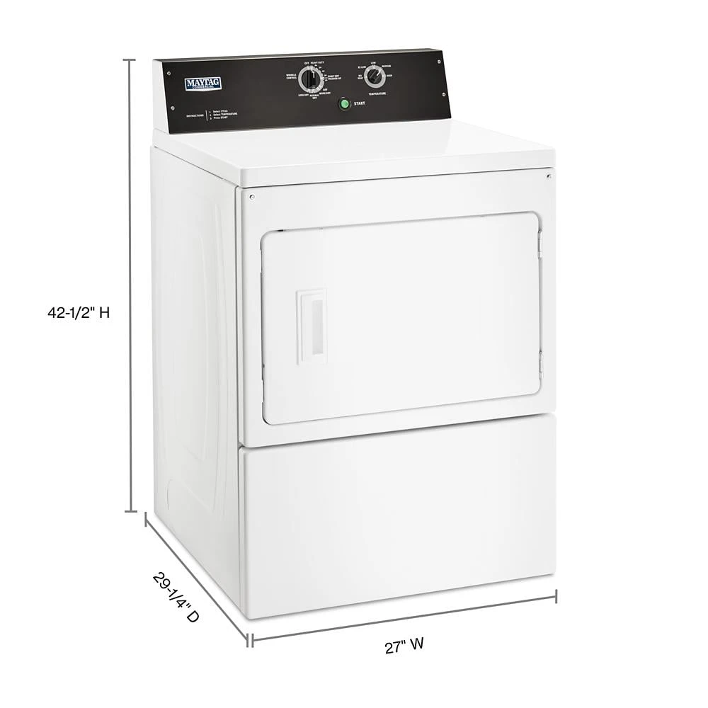 7.4 cu. ft. Commercial-Grade Residential Dryer MEDP575GW