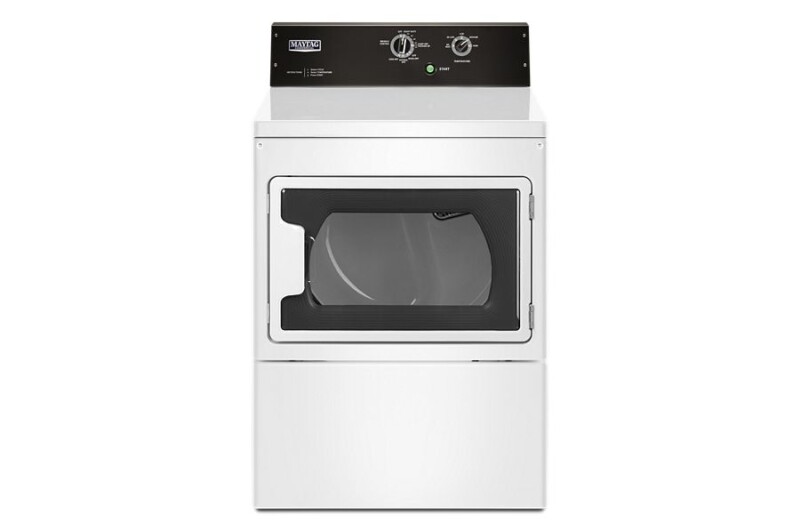 Maytag 7.4 CU. FT. COMMERCIAL-GRADE RESIDENTIAL DRYER White MEDP576KW Picture 1