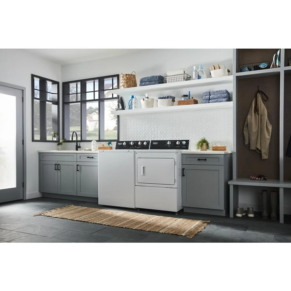 Commercial-Grade Residential Electric Dryer - 7.4 cu. ft. MEDP585GW