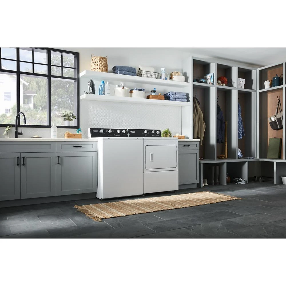 Commercial-Grade Residential Electric Dryer - 7.4 cu. ft. MEDP585GW