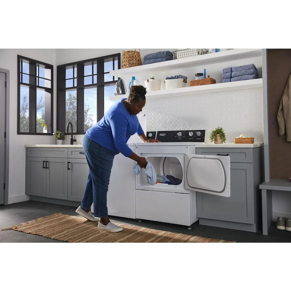 Commercial-Grade Residential Electric Dryer - 7.4 cu. ft. MEDP585GW