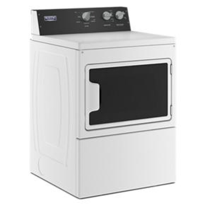 Maytag Commercial-Grade Residential Electric Dryer - 7.4 cu. ft White MEDP586KW Picture 1