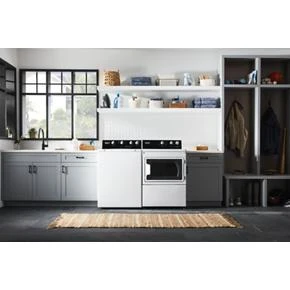 Commercial-Grade Residential Electric Dryer - 7.4 cu. ft MEDP586KW