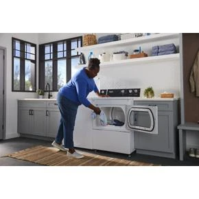Commercial-Grade Residential Electric Dryer - 7.4 cu. ft MEDP586KW