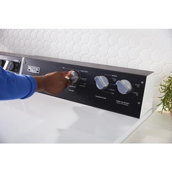 Commercial-Grade Residential Electric Dryer - 7.4 cu. ft MEDP586KW