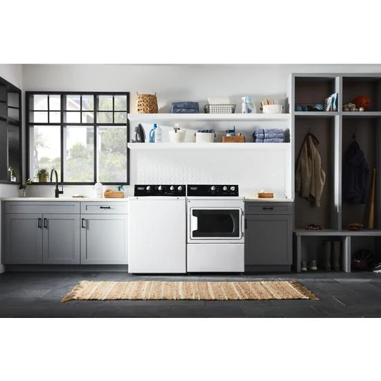 Commercial-Grade Residential Electric Dryer - 7.4 cu. ft MEDP586KW