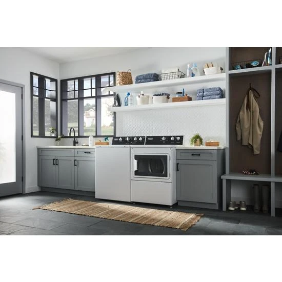 Commercial-Grade Residential Electric Dryer - 7.4 cu. ft MEDP586KW