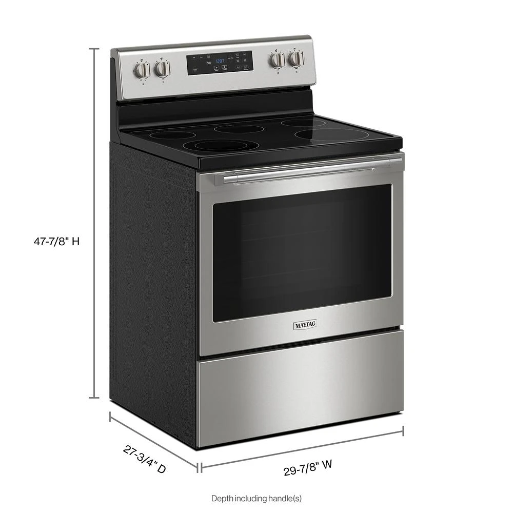 30-inch Wide Electric Range with Steam Clean - 5.3 cu. ft. MER4800PZ