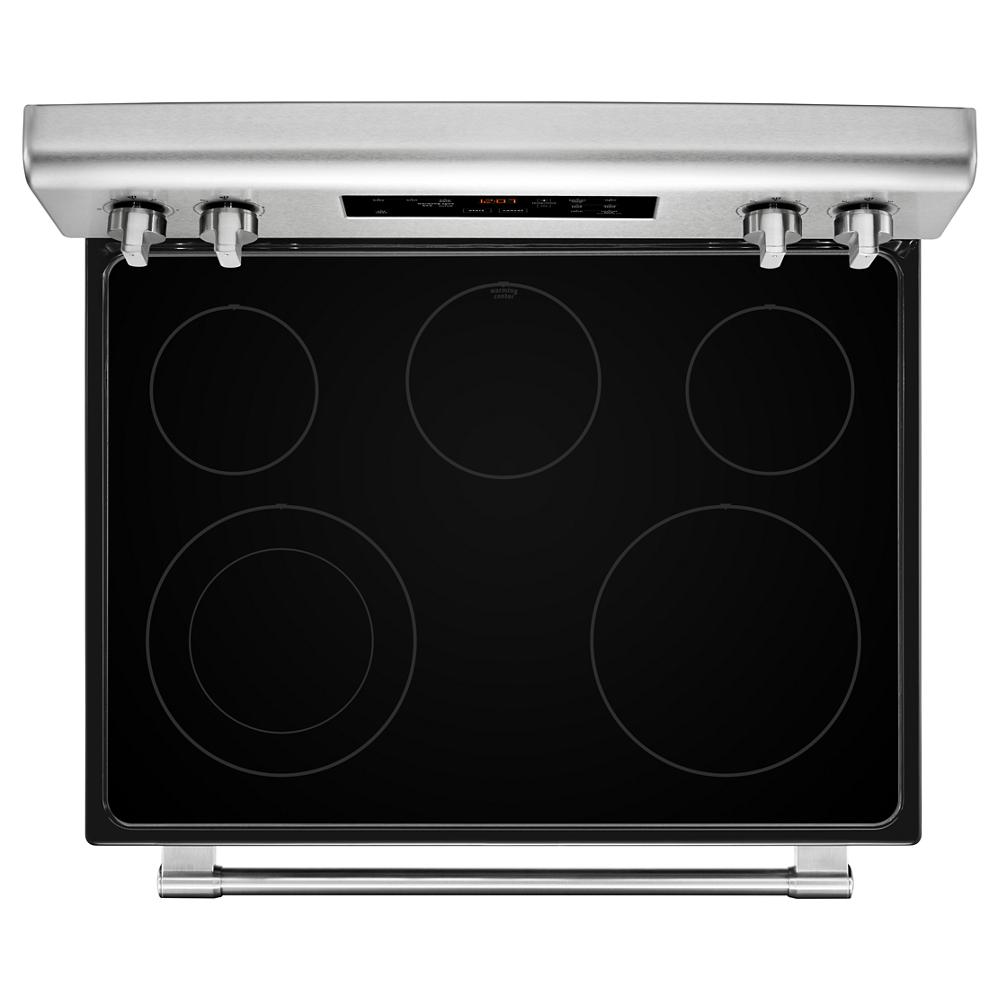 Maytag 30-Inch Wide Electric Range With Shatter-Resistant Cooktop - 5.3 Cu. Ft. Fingerprint Resistant Stainless Steel MER6600FZ Picture 1