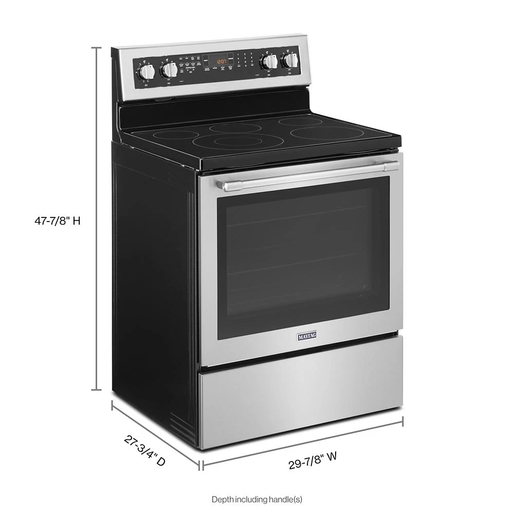30-Inch Wide Electric Range With True Convection And Power Preheat - 6.4 Cu. Ft. MER8800FZ