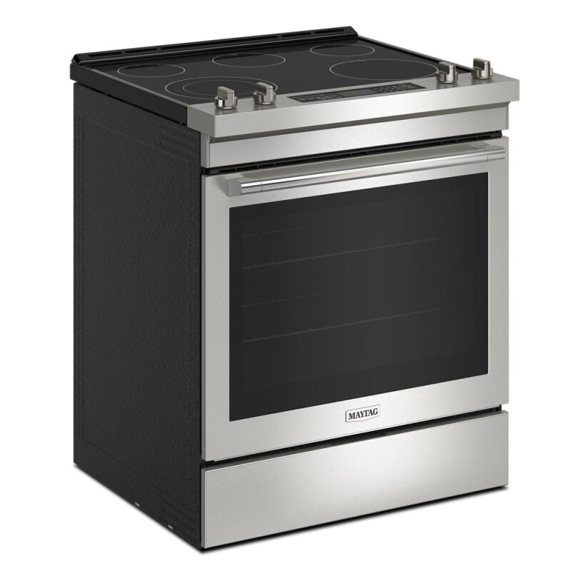 Maytag 30-Inch Wide Slide-In Electric Range With Air Fry - 6.4 Cu. Ft. Fingerprint Resistant Stainless Steel MES8800PZ Picture 1