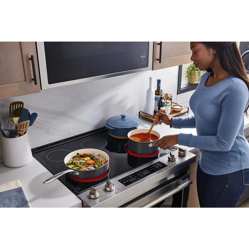 30-Inch Wide Slide-In Electric Range With Air Fry - 6.4 Cu. Ft. MES8800PZ