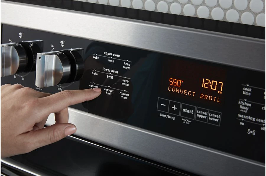 30" Wide Double Oven Electric Range With True Convection - 6.7 Cu. Ft. MET8800FZ