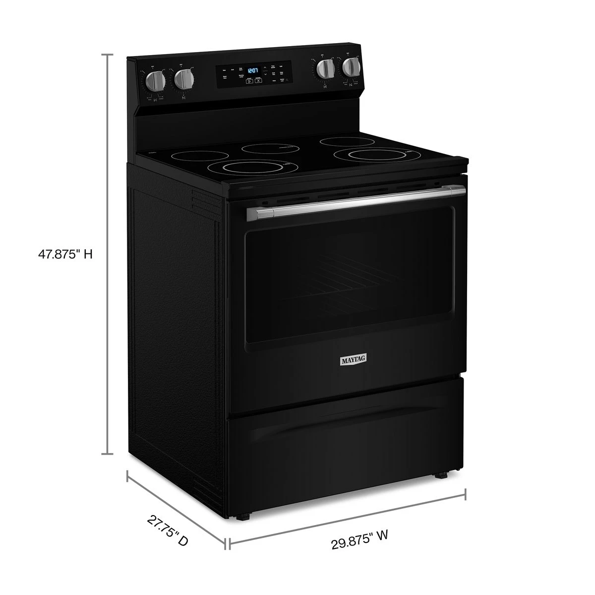 30-Inch Wide Electric Range With Steam Clean - 5.3 cu. ft. MFES4030RB
