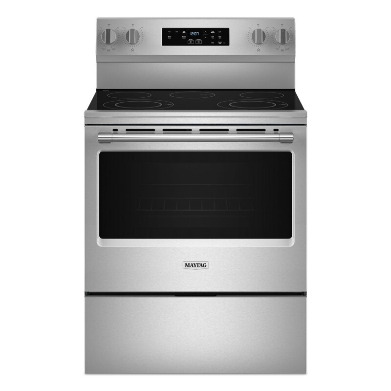 Maytag 30-Inch Wide Electric Range With Steam Clean - 5.3 cu. ft. Stainless Steel MFES4030RS Picture 1