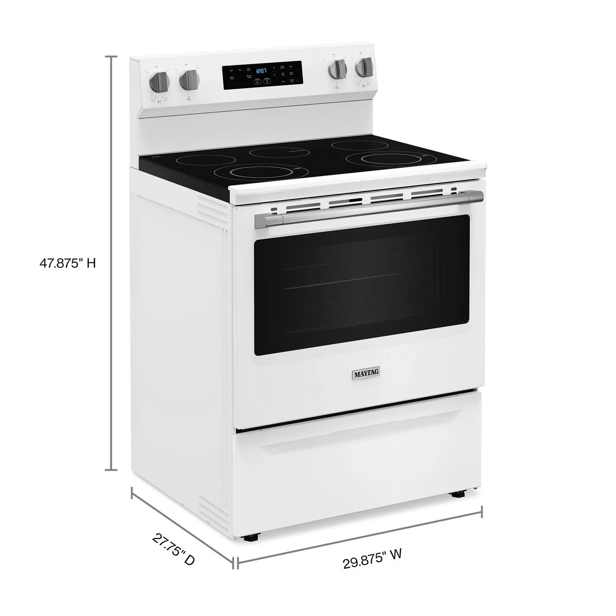30-Inch Wide Electric Range With Steam Clean - 5.3 cu. ft. MFES4030RW