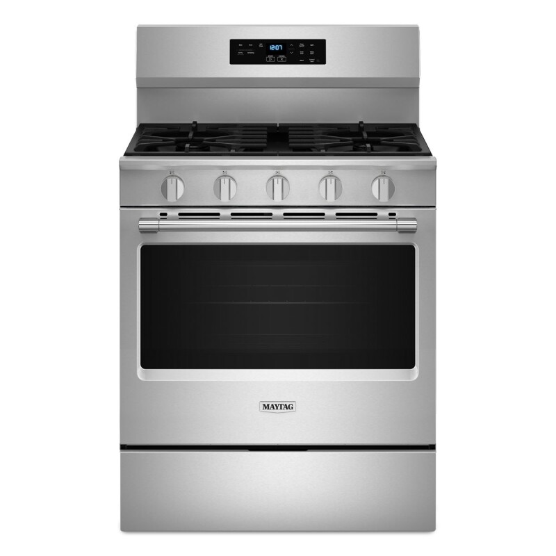 Maytag 30-Inch Wide Gas Range With No Preheat Air Fry and Air Baking - 5.0 cu. ft. Fingerprint Resistant Stainless Steel MFGS6030RZ Picture 1