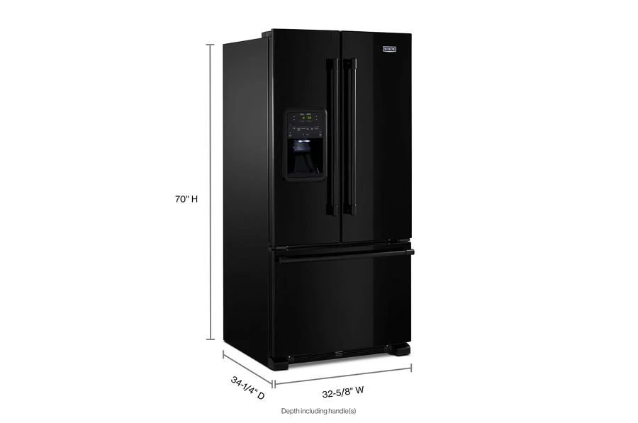 33- Inch Wide French Door Refrigerator with Beverage Chiller Compartment - 22 Cu. Ft. MFI2269FRB