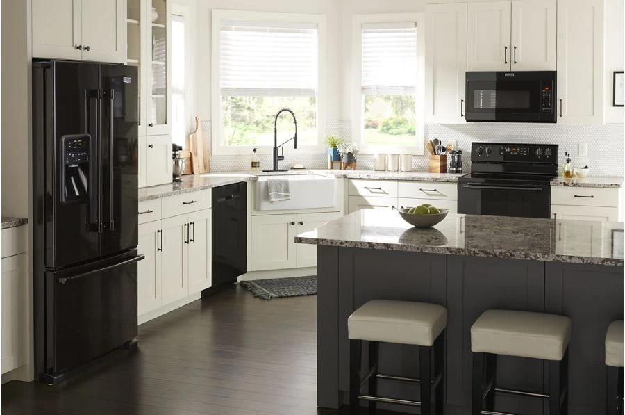 33- Inch Wide French Door Refrigerator with Beverage Chiller Compartment - 22 Cu. Ft. MFI2269FRB