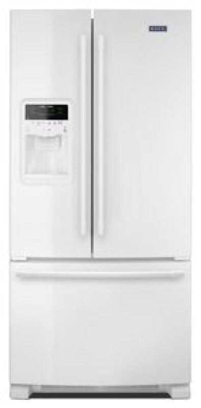 Maytag 33- Inch Wide French Door Refrigerator with Beverage Chiller Compartment - 22 Cu. Ft. White MFI2269FRW Picture 1