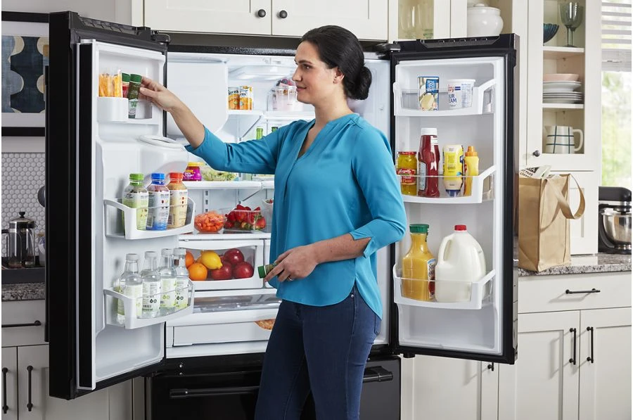 36- Inch Wide French Door Refrigerator with PowerCold Feature - 25 Cu. Ft. MFI2570FEB