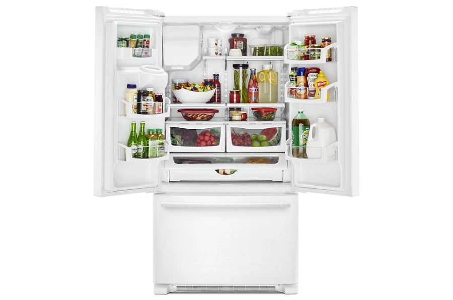 36- Inch Wide French Door Refrigerator with PowerCold Feature - 25 Cu. Ft. MFI2570FEW