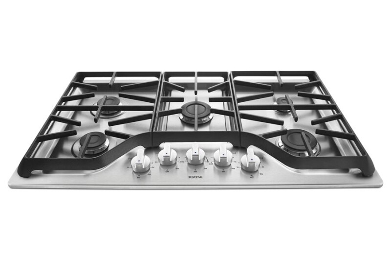 Maytag 36-inch Wide Gas Cooktop with Power Burner Stainless Steel MGC7536DS Picture 1