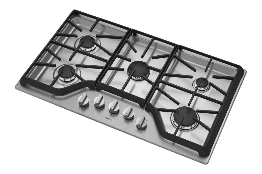 36-inch Wide Gas Cooktop with DuraGuard™ Protective Finish MGC9536DS