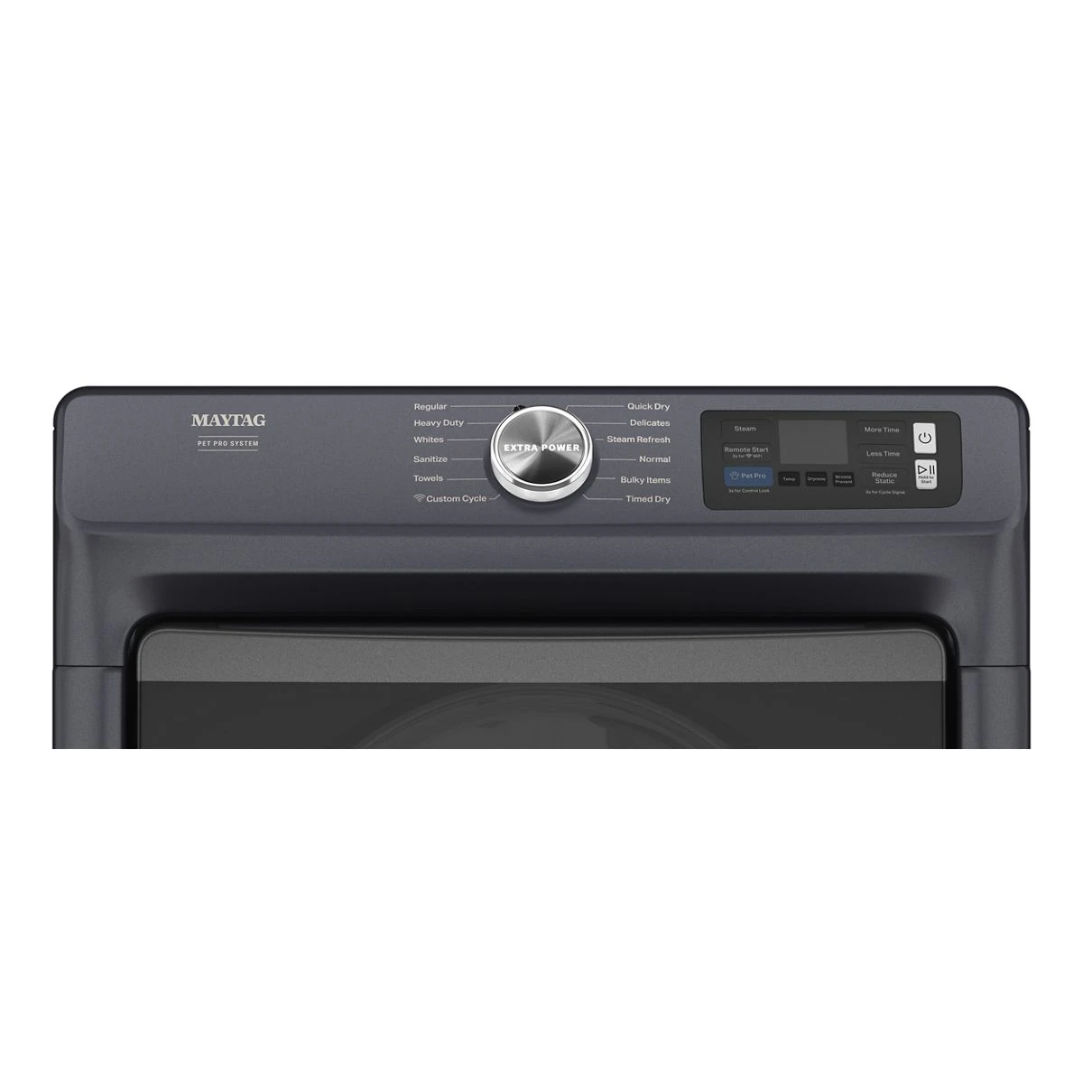27 Inch Smart Pet Pro Front Load Gas Dryer with 7.4 cu. ft. Capacity, Steam Cycle, Quick Dry, Remote Start, Drum Light, and Advanced Moisture Sensing MGD7020RF
