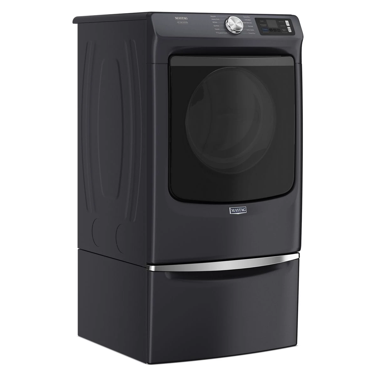 27 Inch Smart Pet Pro Front Load Gas Dryer with 7.4 cu. ft. Capacity, Steam Cycle, Quick Dry, Remote Start, Drum Light, and Advanced Moisture Sensing MGD7020RF