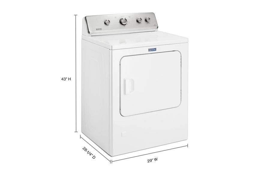 Large Capacity Top Load Dryer with Wrinkle Control – 7.0 cu. ft. MGDC465HW