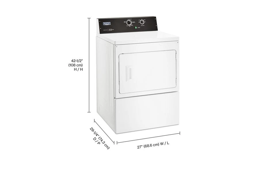 7.4 cu. ft. Commercial-Grade Residential Dryer MGDP575GW
