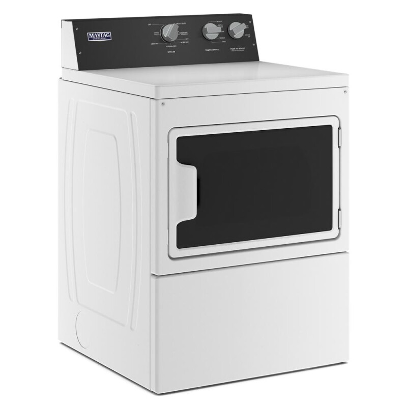 Maytag Commercial-Grade Residential Gas Dryer - 7.4 cu. ft. White MGDP586KW Picture 1