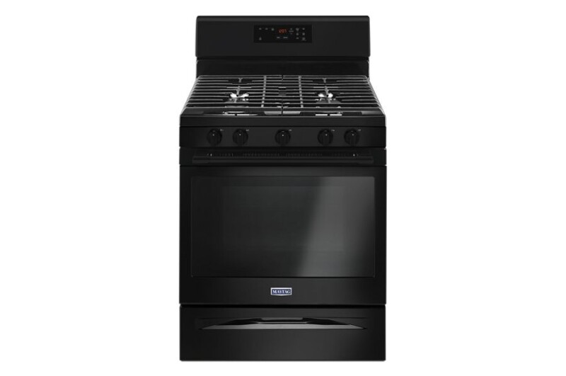 Maytag 30-inch Wide Gas Range With 5th Oval Burner - 5.0 Cu. Ft. Black MGR6600FB Picture 1
