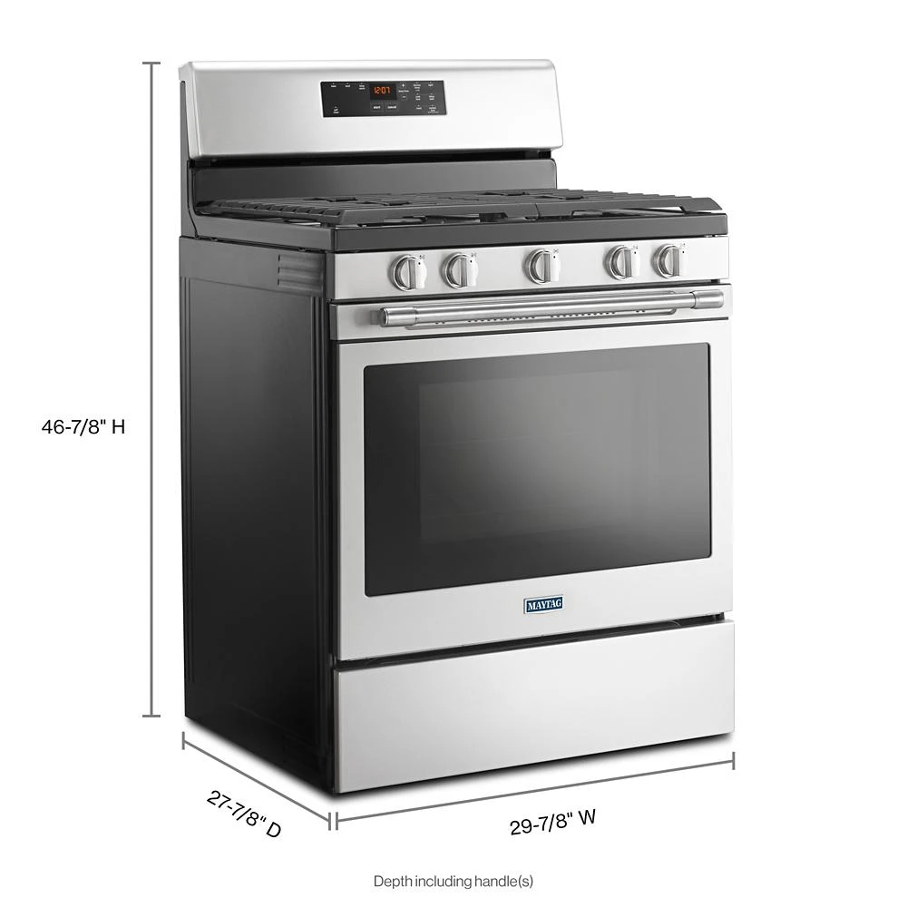 30-inch Wide Gas Range With 5th Oval Burner - 5.0 Cu. Ft. MGR6600FZ