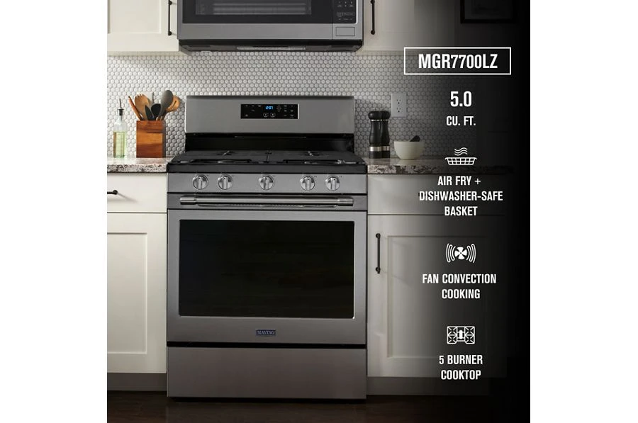 Gas Range with Air Fryer and Basket - 5.0 cu. ft. MGR7700LZ