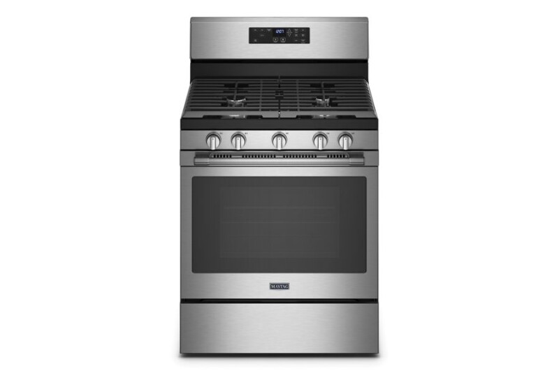 Maytag Gas Range with Air Fryer and Basket - 5.0 cu. ft. Fingerprint Resistant Stainless Steel MGR7700LZ Picture 1