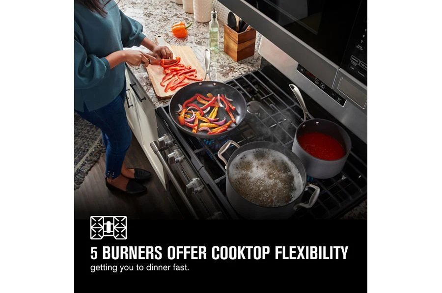 Gas Range with Air Fryer and Basket - 5.0 cu. ft. MGR7700LZ