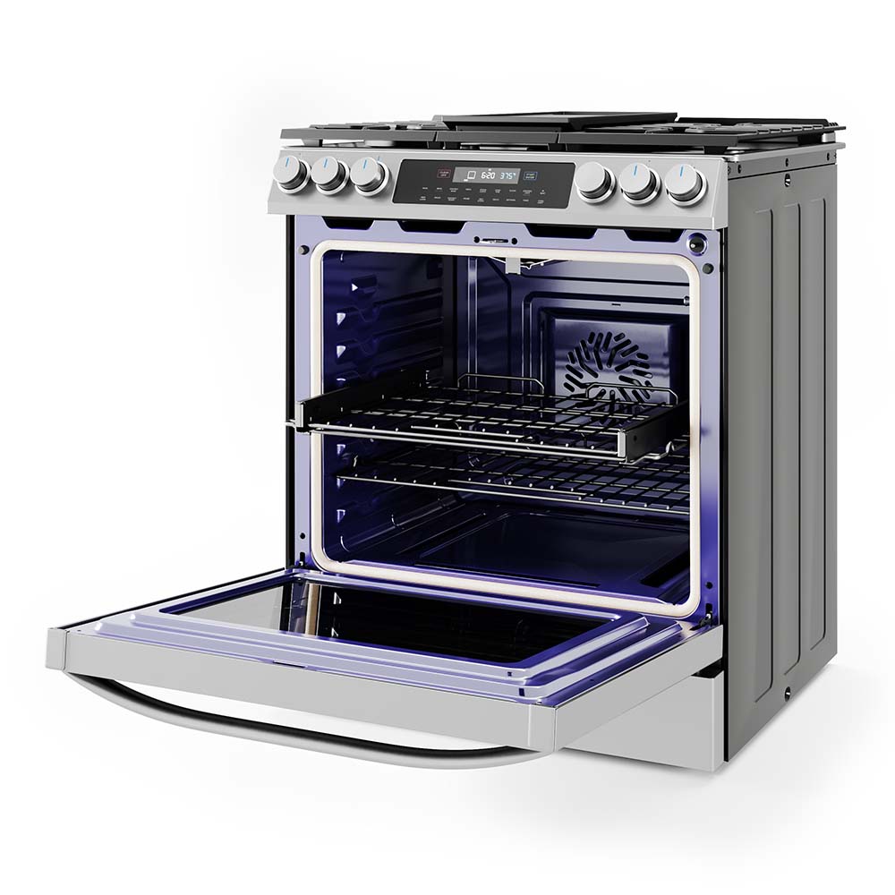 Slide-In Gas Range with 5 Burners and Air Fry Convection MGS30S4AST